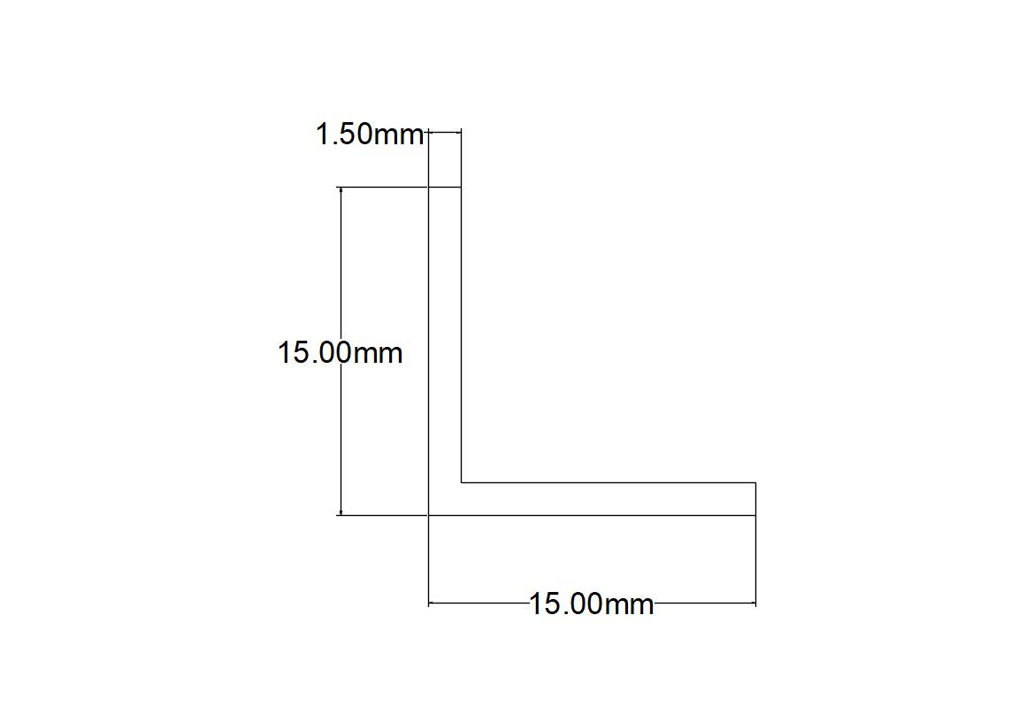 CORNIER ALU ANOD 15X15X1.5MM 2.5M
