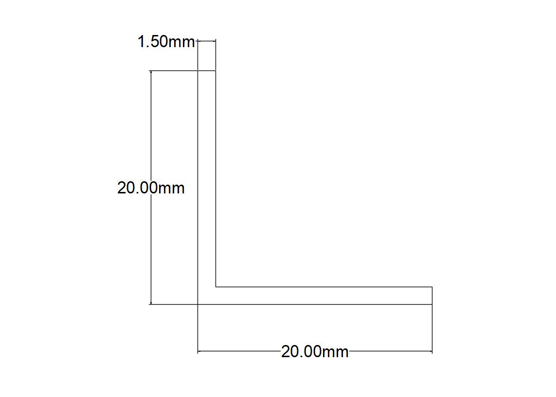 CORNIER ALU ENOXAT 20X20MM 1M