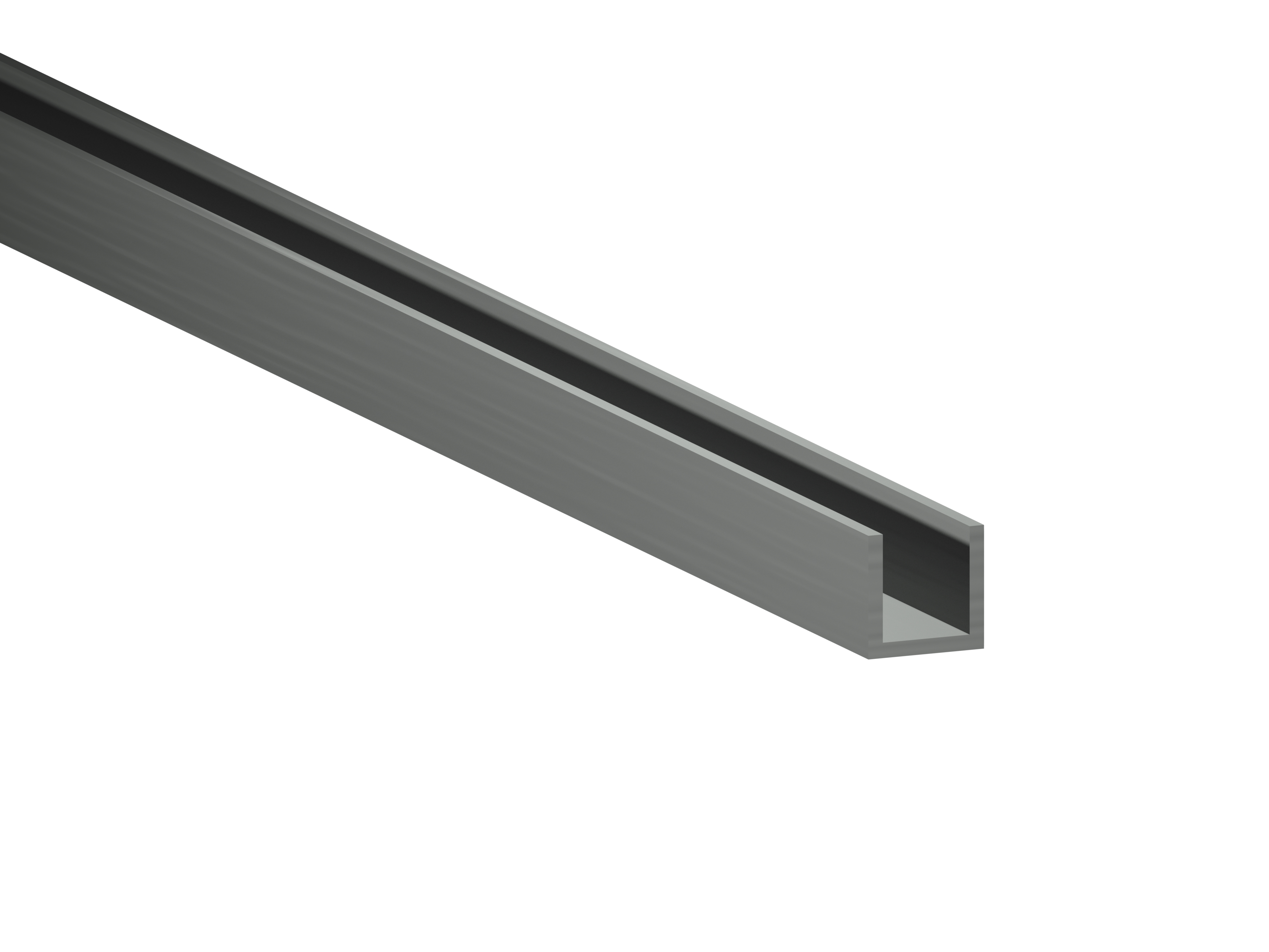 PROFIL U ALU BRUT 8X8X1MM 1M