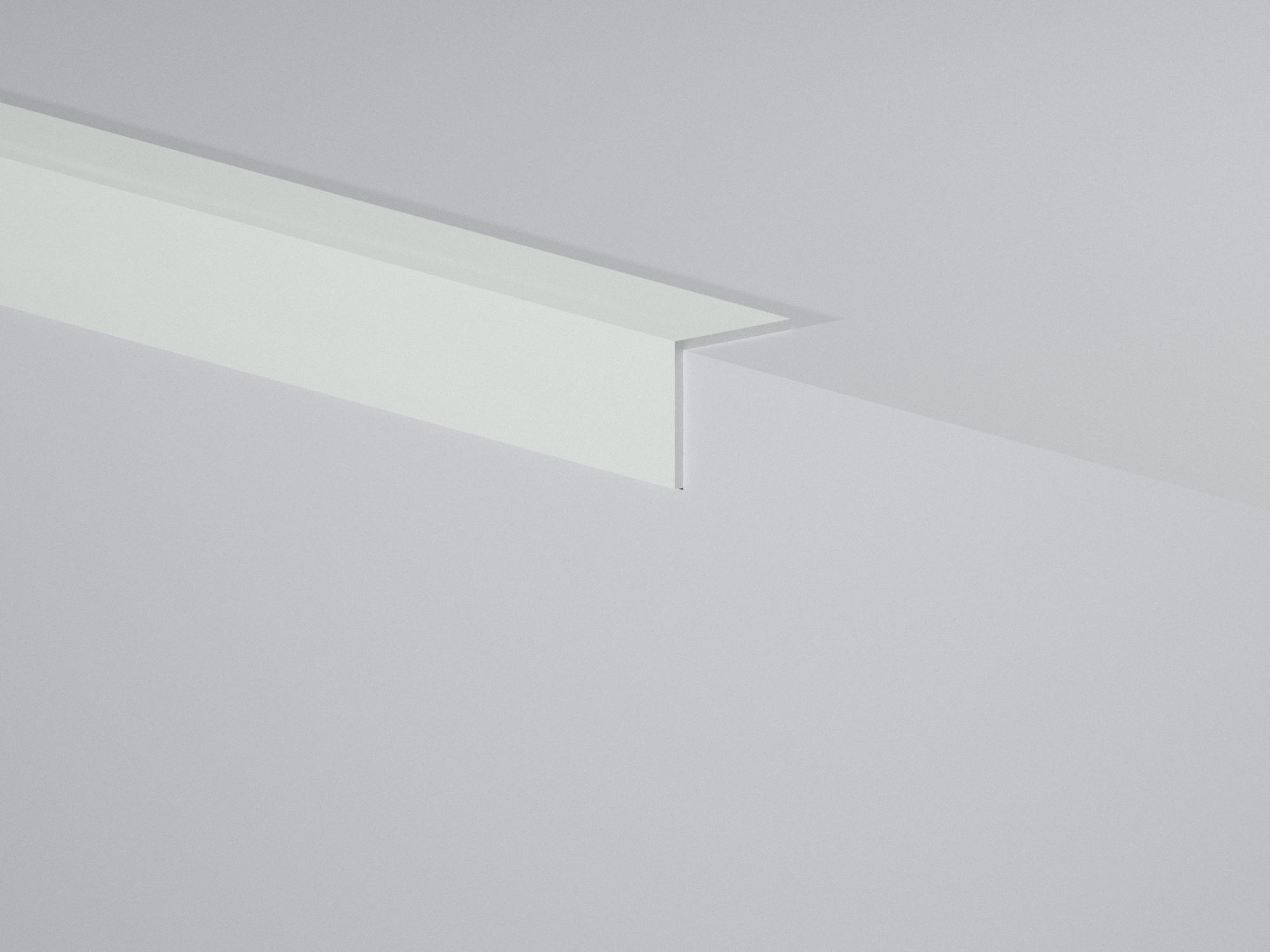 CORNIER PVC ALB 10X10MM 2.50M