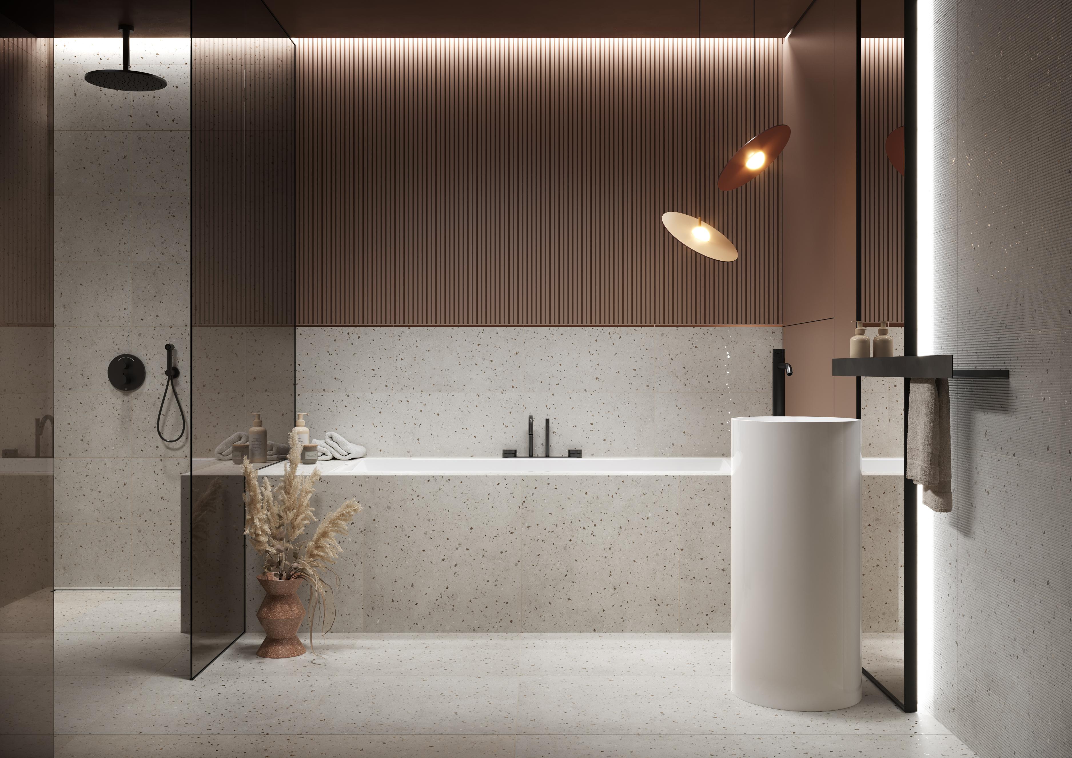 Fraianta interior Cersanit Posito Grys Matt Concrete, 29.8 x 59.8 cm, 1.25 mp/cutie, gri