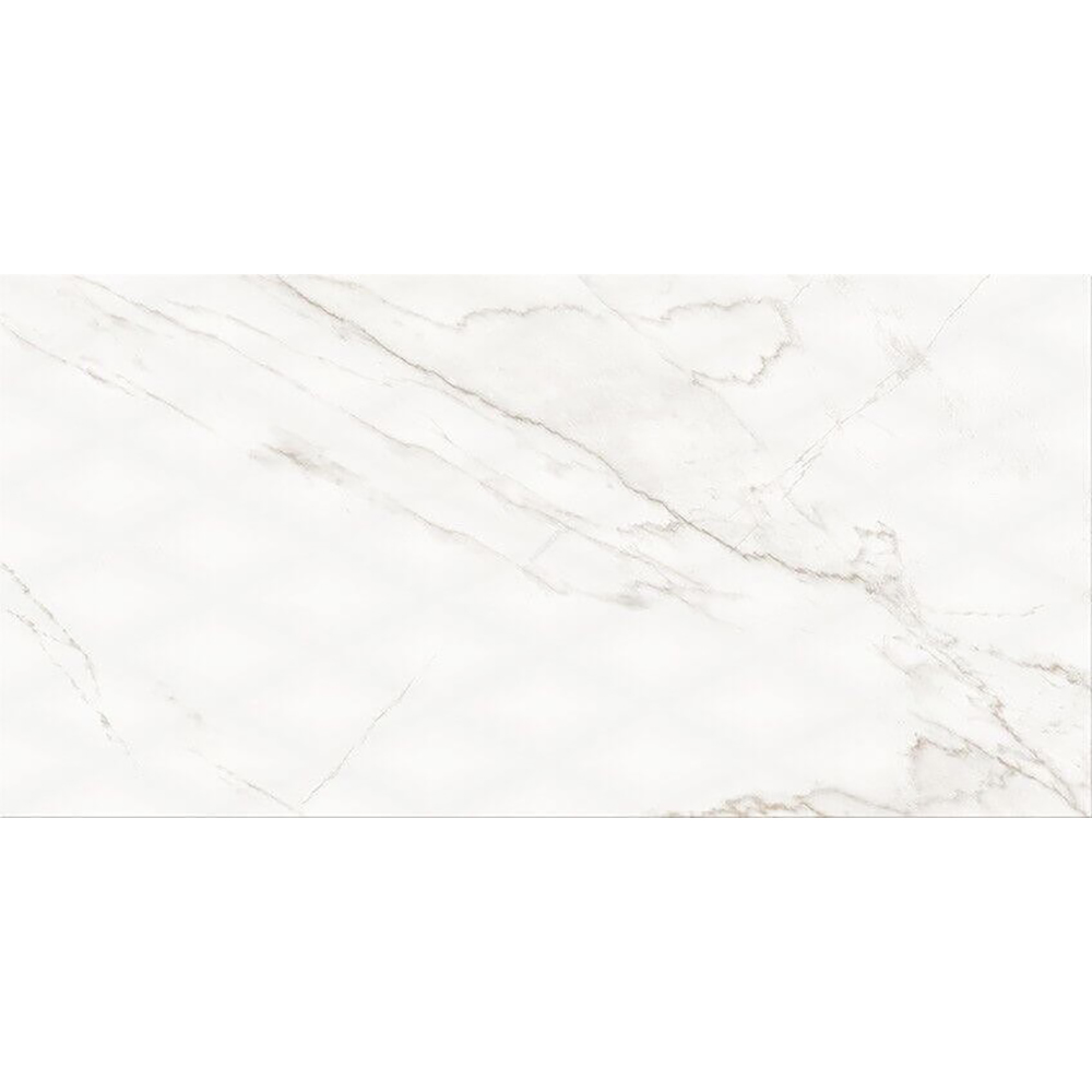Fraianta interior Cersanit Stay Classy Glossy Stone, 29.8 x 59.8 cm, 1.25 mp/cutie, alb