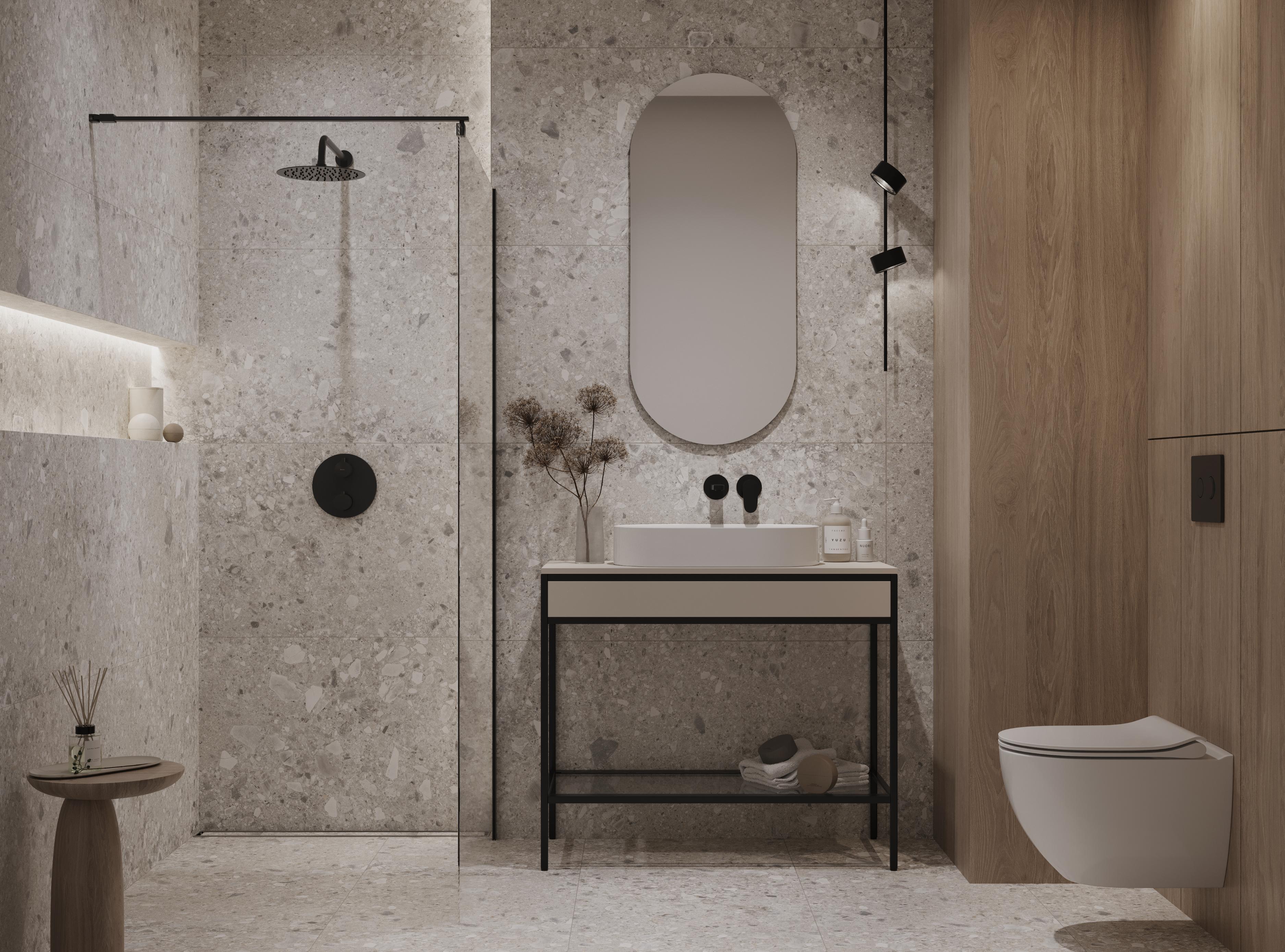 Gresie interior/exterior Cersanit Fildy, 120 x 60 cm, 1.43 mp/cutie, gri