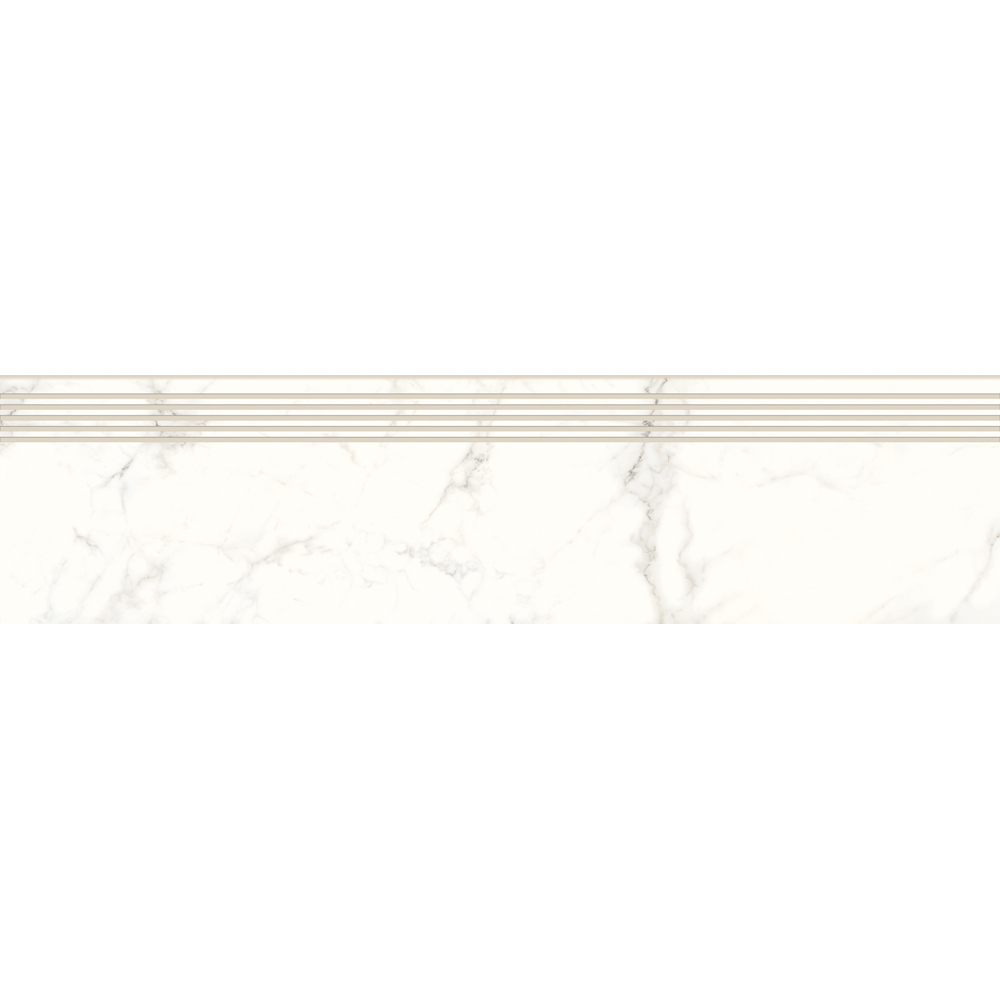Gresie exterior/interior Cersanit Calacatta Mild Stone, 29.8 x 119.8 cm, 0.71 mp/cutie, alb
