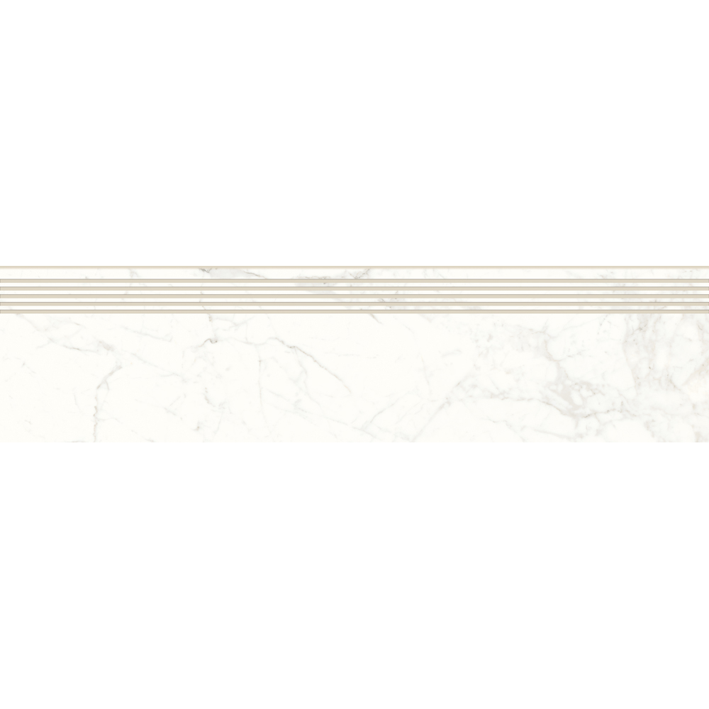Gresie exterior/interior Cersanit Calacatta Mild Stone, 29.8 x 119.8 cm, 0.71 mp/cutie, alb