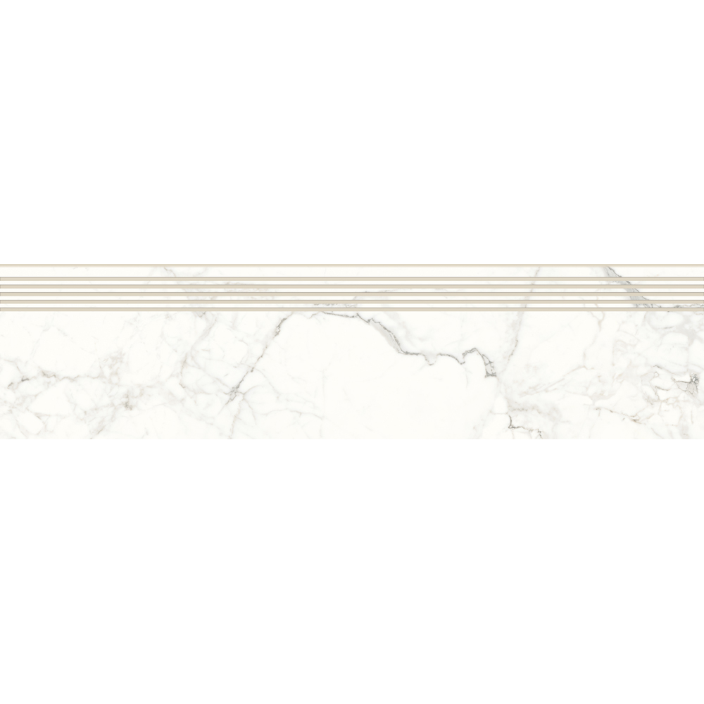 Gresie exterior/interior Cersanit Calacatta Mild Stone, 29.8 x 119.8 cm, 0.71 mp/cutie, alb