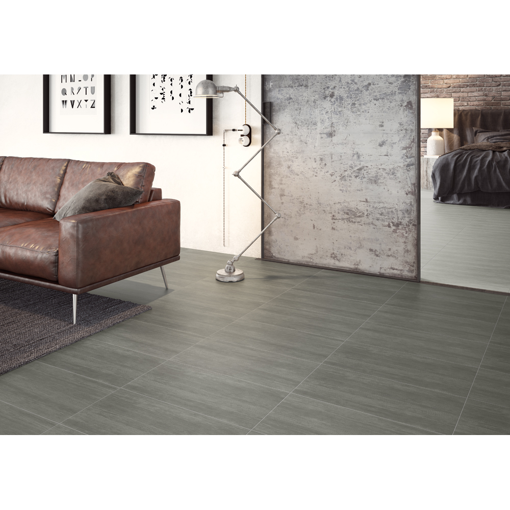 Gresie exterior/interior Cersanit Desa Wood, 29.7 x 59.8 cm, 1.6 mp/cutie, alb-negru