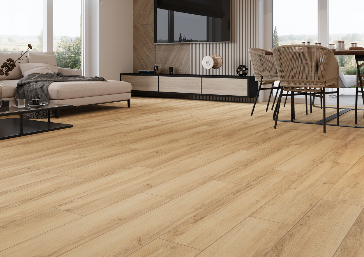 Gresie interior/exterior Cersanit Scalwood, 120 x 20 cm, 1,19 mp/cutie, gri