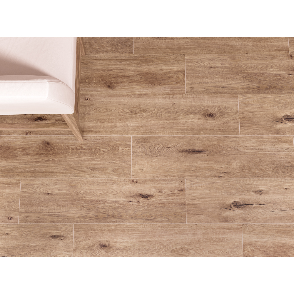 Gresie interior/exterior Cersanit Forwood, 60 x 18.5 cm, 1 mp/cutie, maro