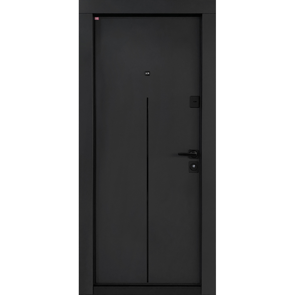Usa exterior BELLA CASA BC303, fara geam, stanga, metal, 77 x 194 cm, antracit-alb