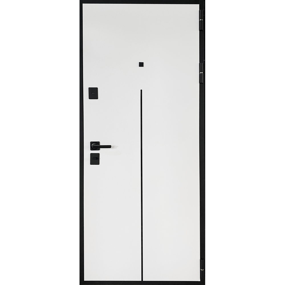 Usa exterior BELLA CASA BC303, fara geam, stanga, metal, 77 x 194 cm, antracit-alb