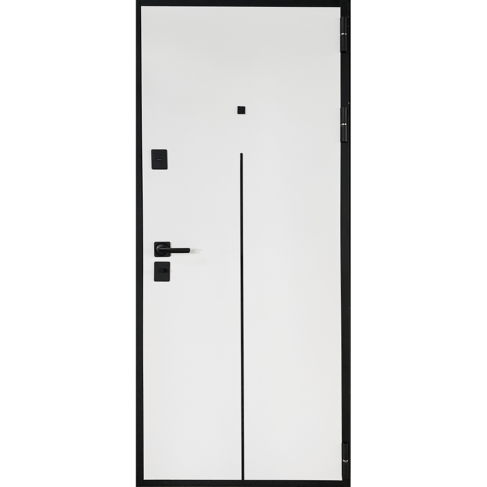 Usa exterior BELLA CASA BC303, fara geam, dreapta, metal, 77 x 194 cm, antracit-alb