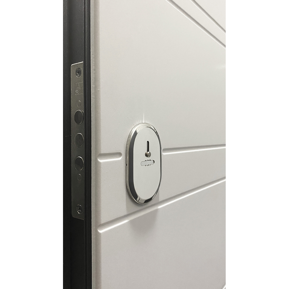 Usa exterior BELLA CASA BC700, fara geam, dreapta, metal, 77 x 194 cm, antracit-alb