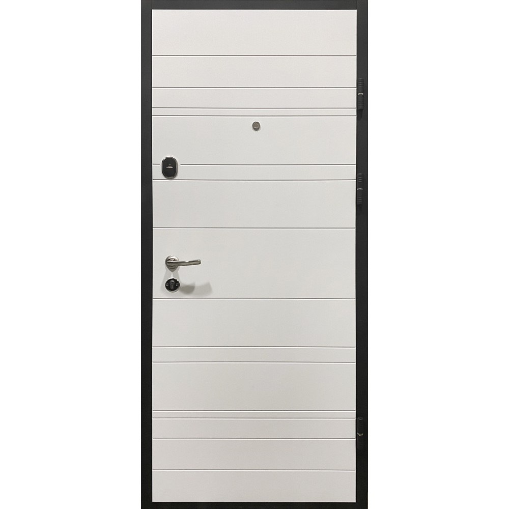 Usa exterior BELLA CASA BC700, fara geam, dreapta, metal, 77 x 194 cm, antracit-alb