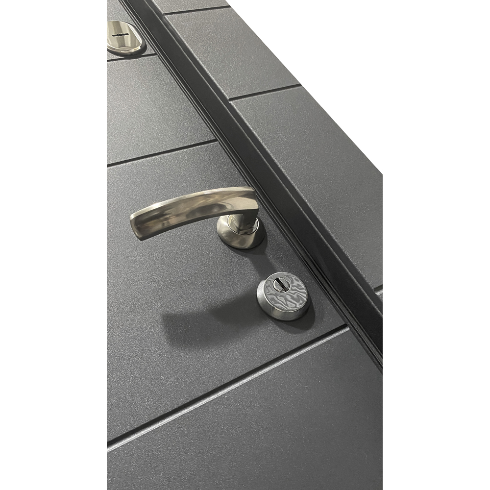 Usa exterior BELLA CASA BC700, fara geam, dreapta, metal, 77 x 194 cm, antracit-alb