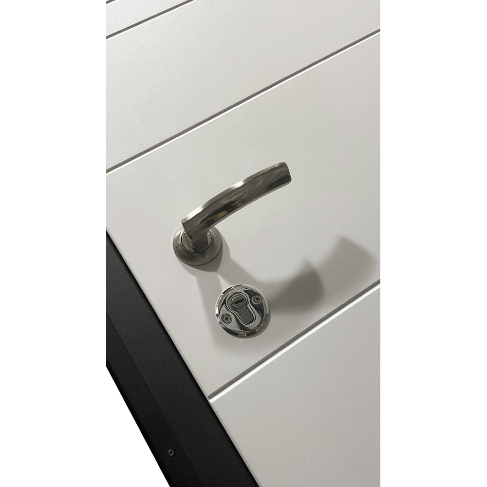 Usa exterior BELLA CASA BC700, fara geam, dreapta, metal, 77 x 194 cm, antracit-alb