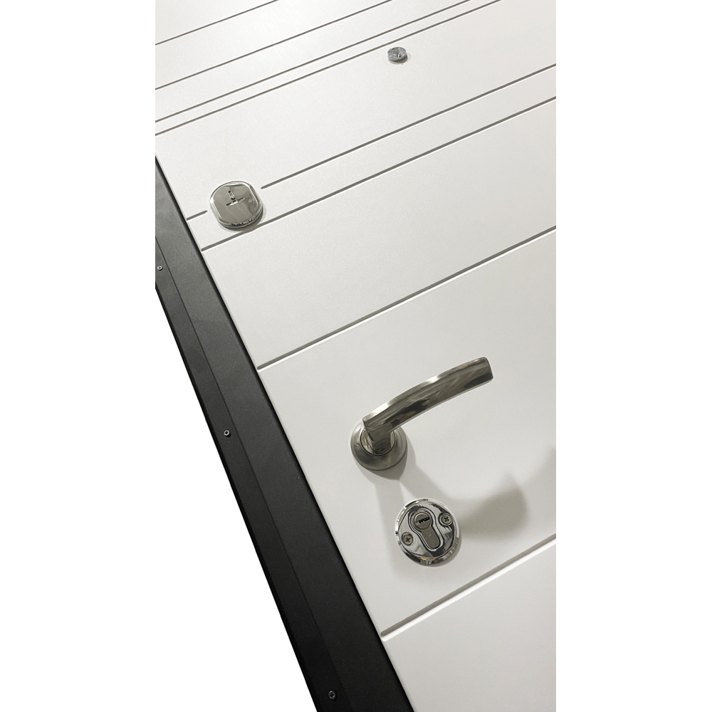 Usa exterior BELLA CASA BC700, fara geam, dreapta, metal, 77 x 194 cm, antracit-alb