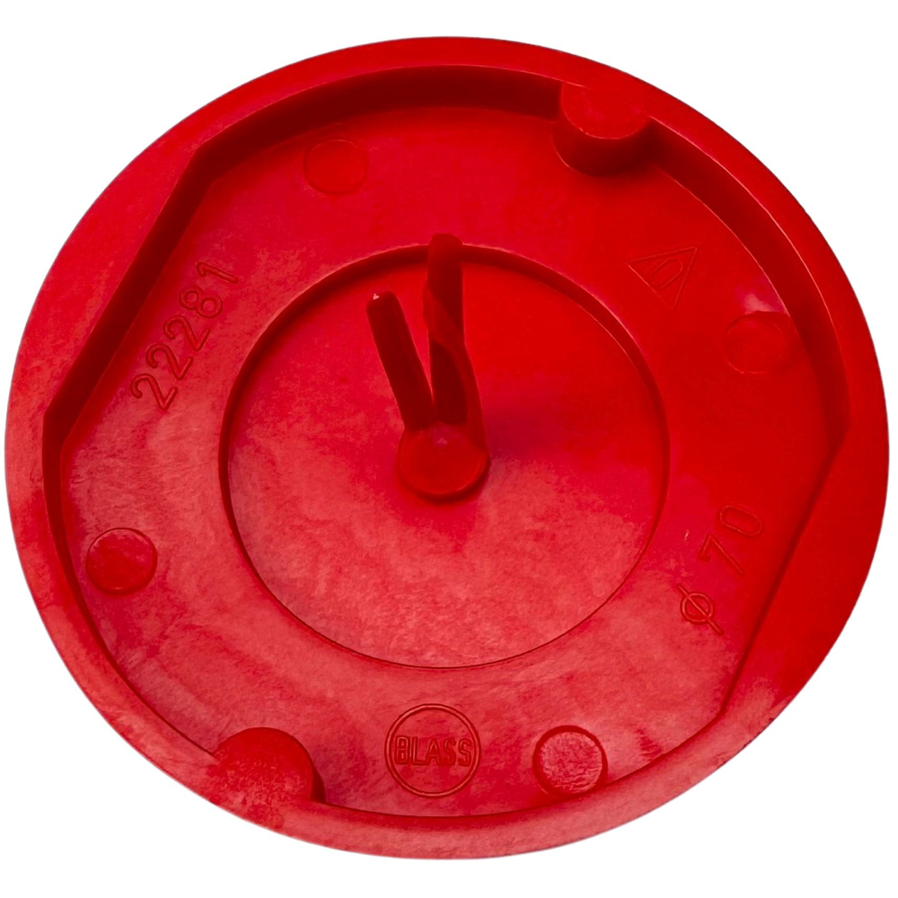 Capac BLASS ELEKTRO, doze 60 mm, IP20, rosu
