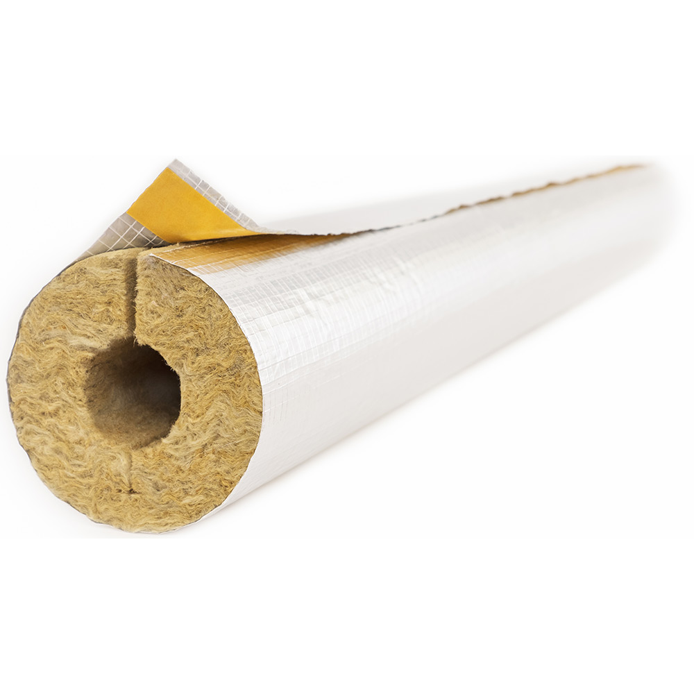 Cochilie din vata minerala, caserata cu AL, 35 x 30 x 1000 mm