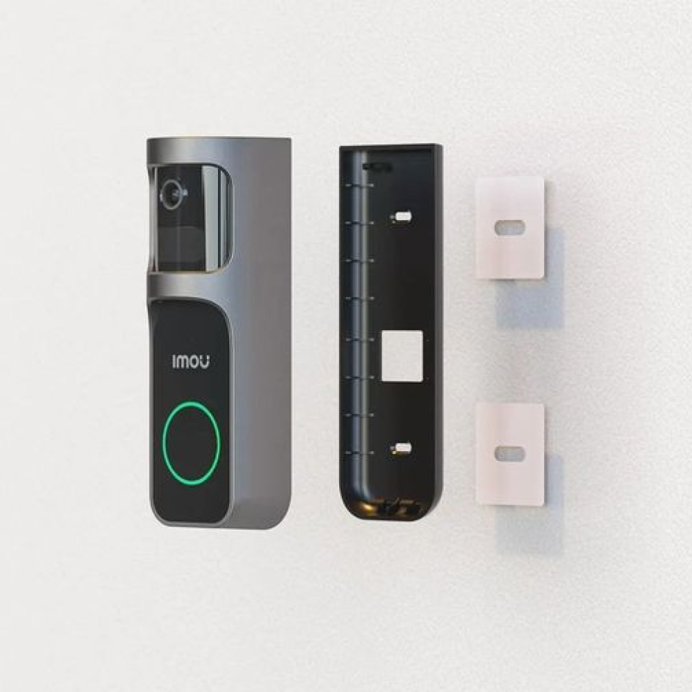 Sonerie video IMOU Doorbell DB-2SP-3T0W/DS2S, 3 MP, 2.3 mm, 5000 mAh, PIR, IR 5m, negru