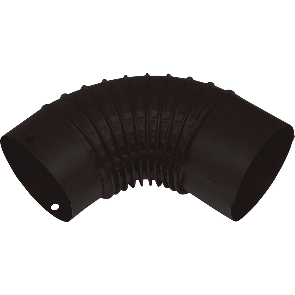 Cot evacuare fum 90 grade Evotools, D 130 mm, 0.4 mm, negru