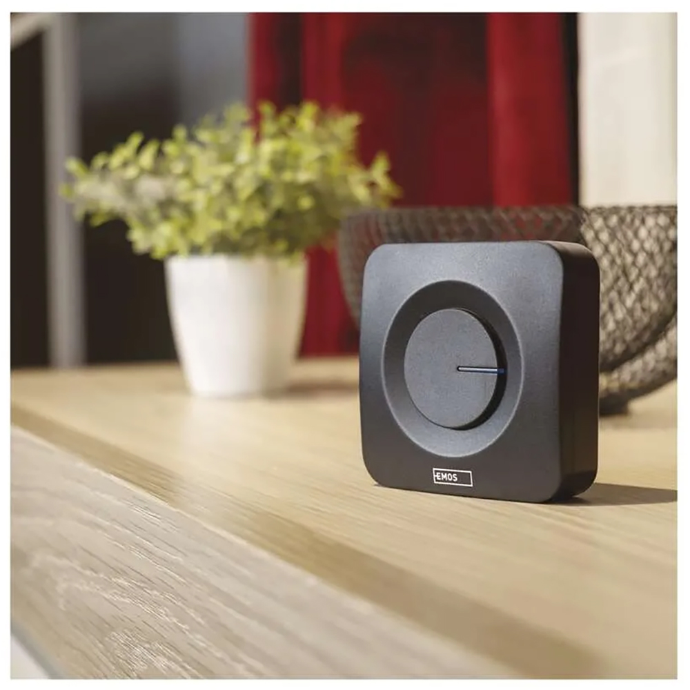 Sonerie wireless EMOS P5728, 52 melodii, 180m, negru