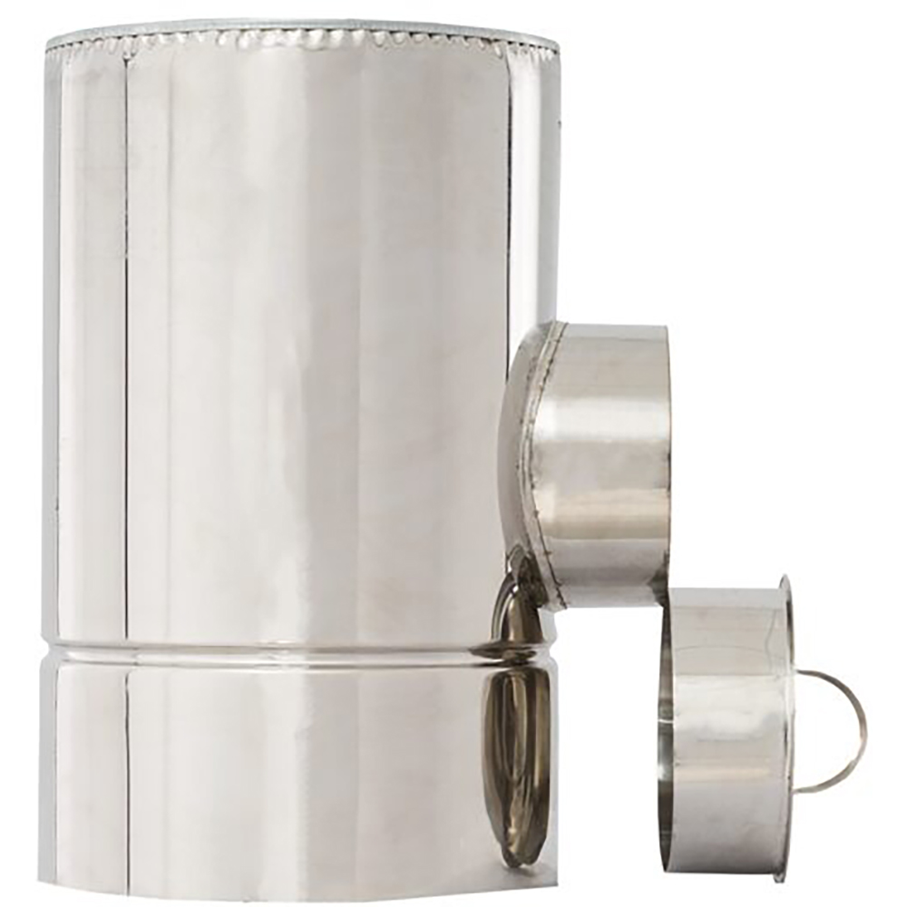 Usita inspectie cos de fum dublu perete VULCANO, diametru 160-220 mm, inox