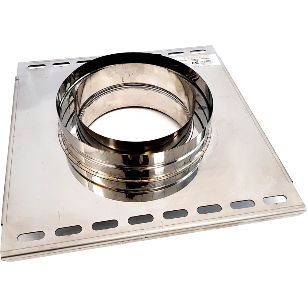 Suport intermediar cos de fum dublu perete VULCANO, diametru 120-180 mm, inox