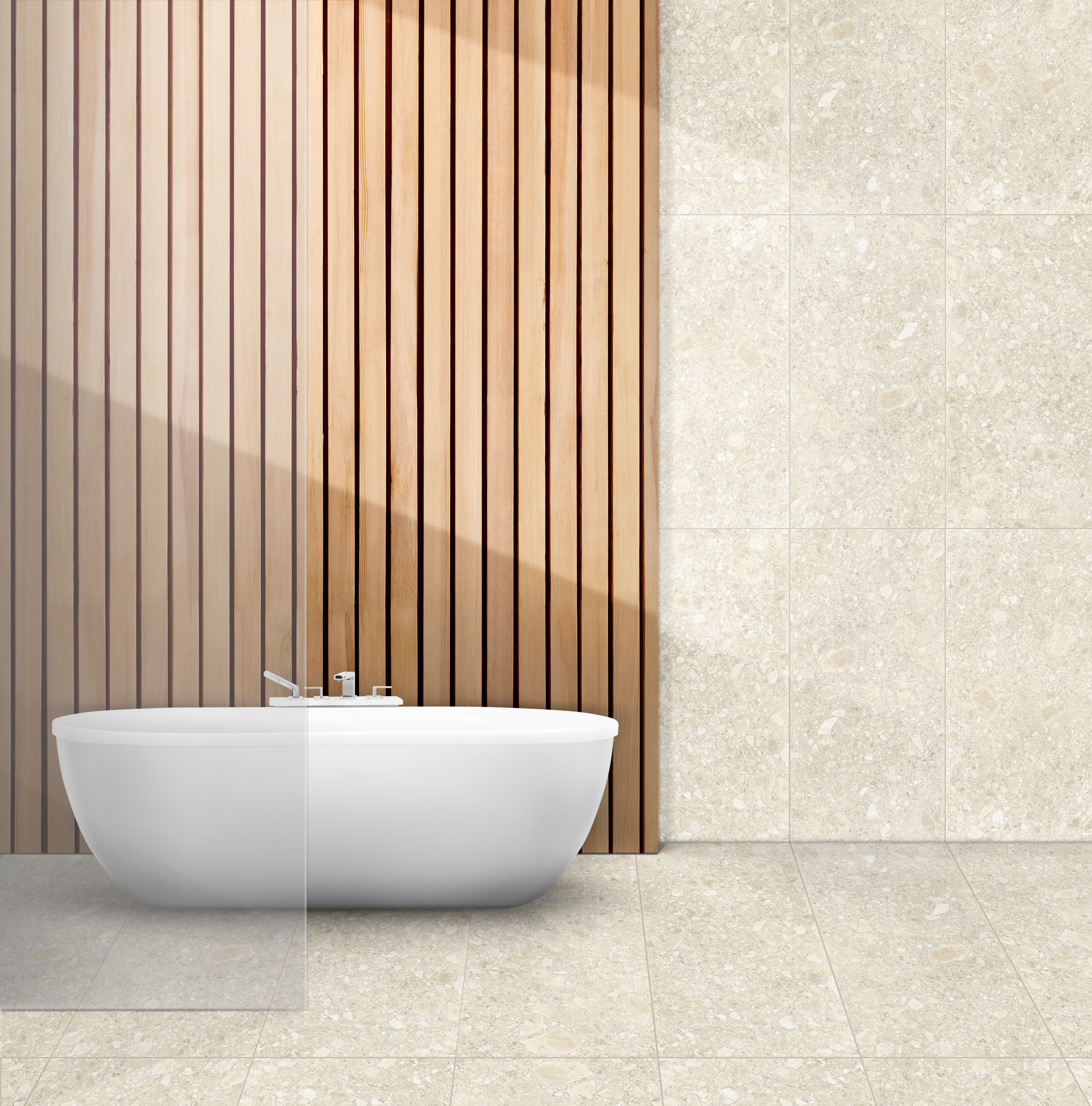 Gresie interior/exterior Ceppo di gres, bej, portelanata, 120 x 60 cm, 1.44 mp/cutie, PEI 3