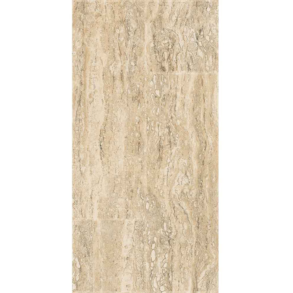 Placa murala Titanium Travertine, bej, 30 x 60 cm, 9 mm. 1.08 mp/cutie