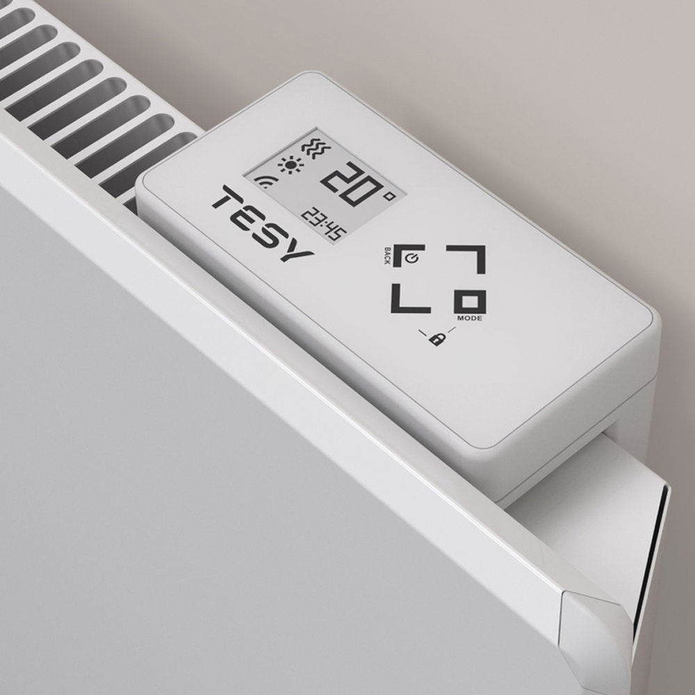 Convector TESY FinEco Cloud 304509, 2000W, Wi-Fi, Termostat reglabil, alb