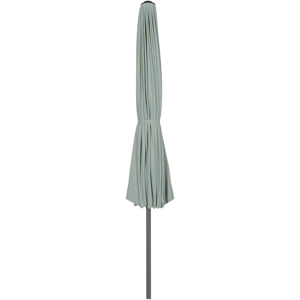 Umbrela gradina inclinabila GOODHOME Temara, 3 m, UPF30, deschidere tip manivela, aluminiu, turcoaz