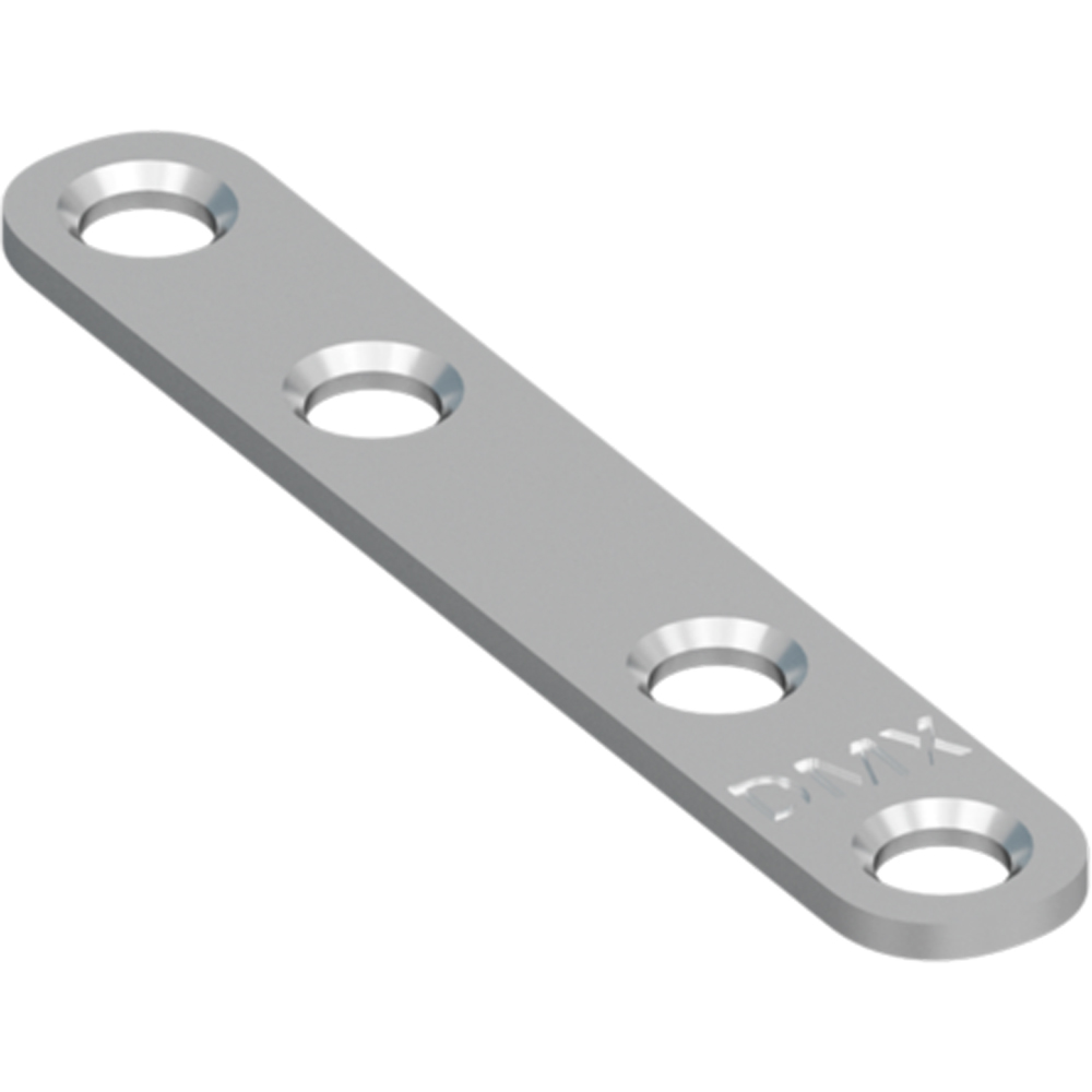 Conector plat 76 DMX 4483314, otel, 76.5 x 13 x 2 mm
