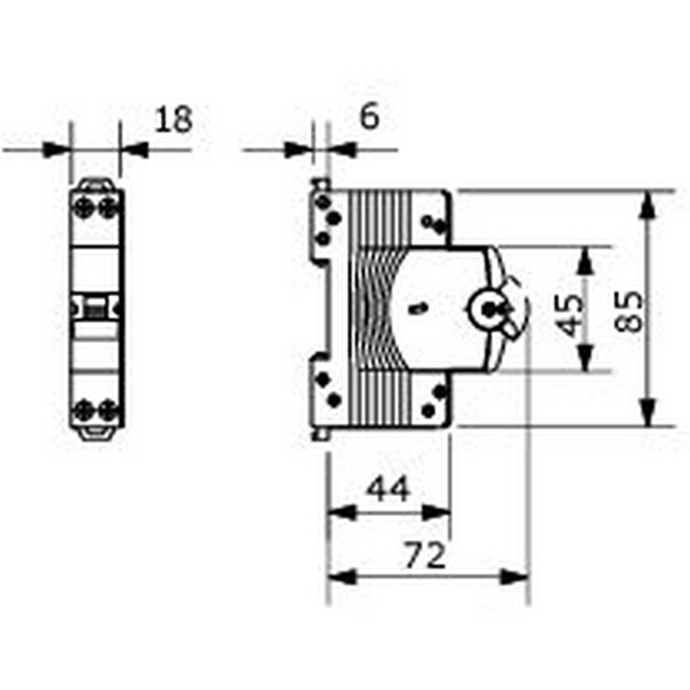 Siguranta automata GEWISS GW90349, bipolara, 20A, curba B, IP20, gri