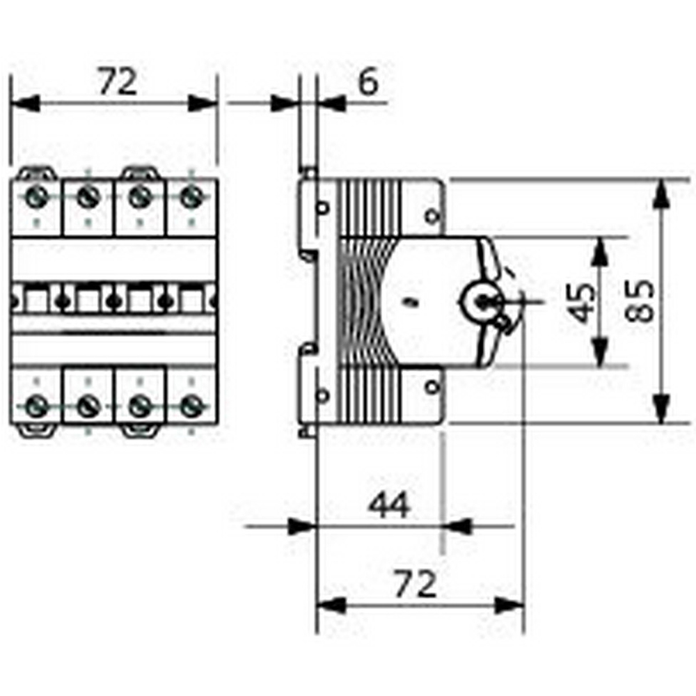 Siguranta automata GEWISS GW92389, tetrapolara, 20A, curba B, IP20, gri