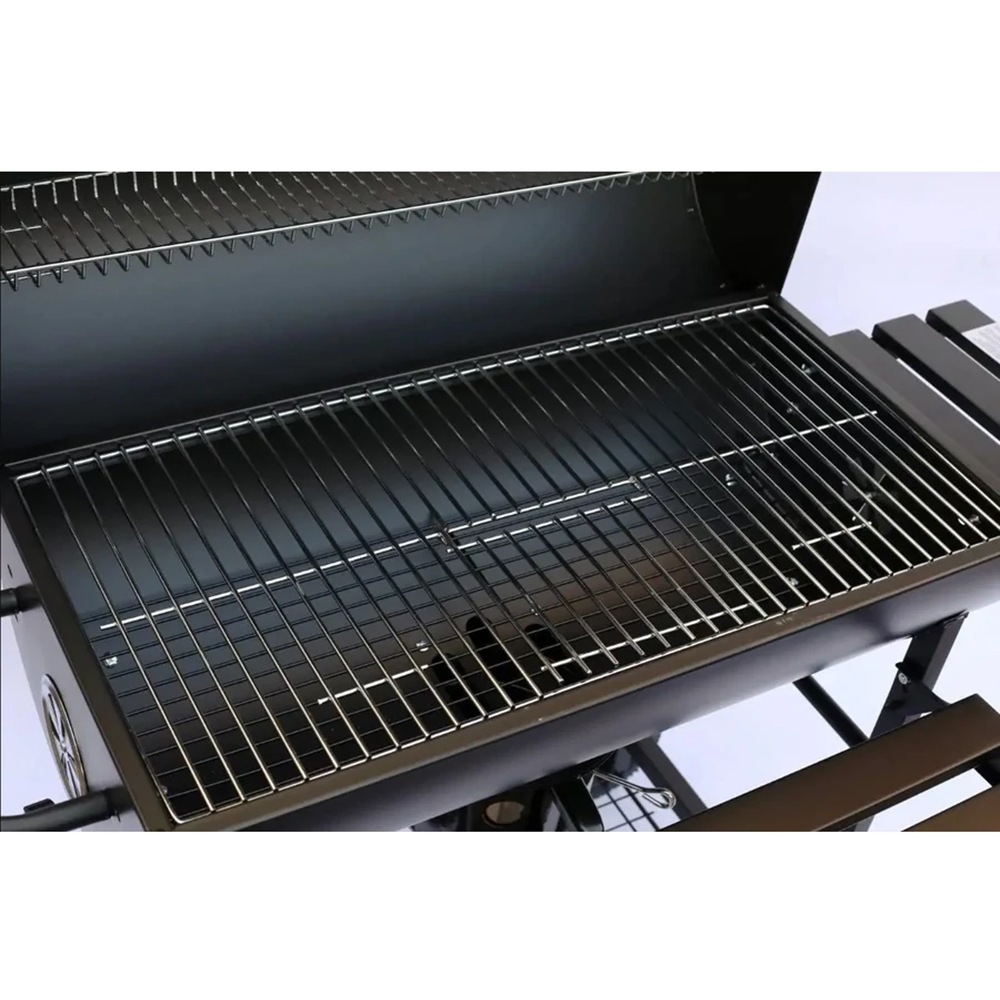 Gratar carbune LANDMANN, metal, negru
