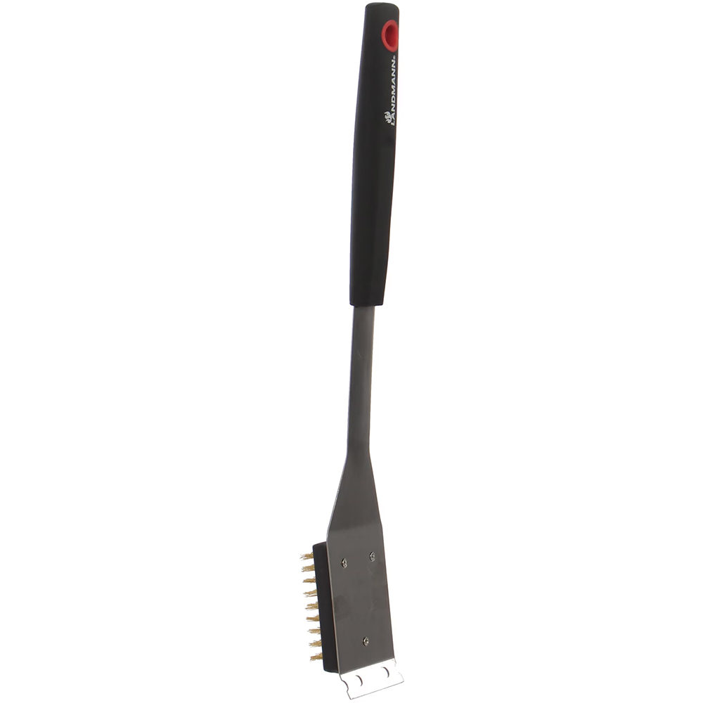 Perie pentru gratar LANDMANN Quality 13214, inox, 42.5 cm, negru