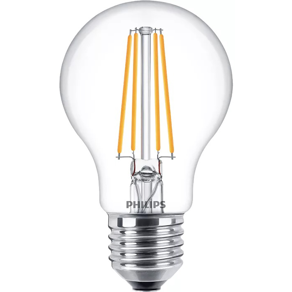 Set 3 becuri filament LED PHILIPS 8718699777777, E27, 7W, 806lm, lumina calda