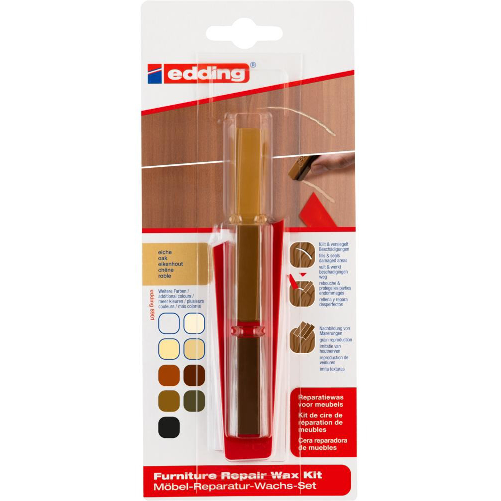 Kit EDDING 8901, ceara pentru retus mobila, stejar