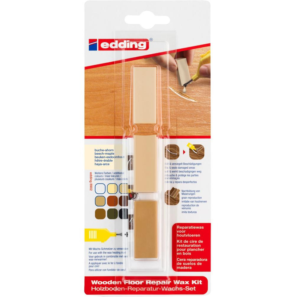 Kit EDDING 8902, ceara pentru reparatii pardoseala, artar