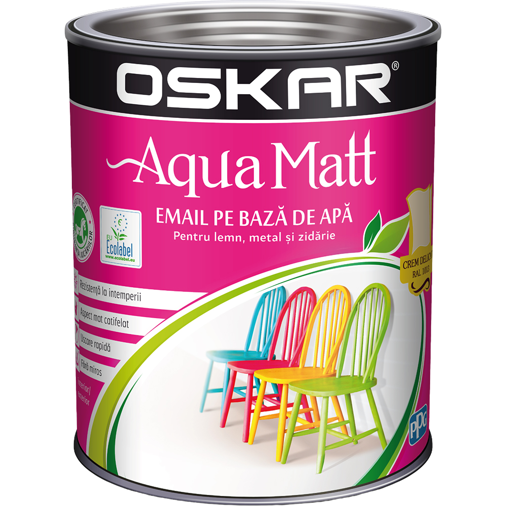 Email OSKAR Aqua Matt, crem delicat, 0.6l