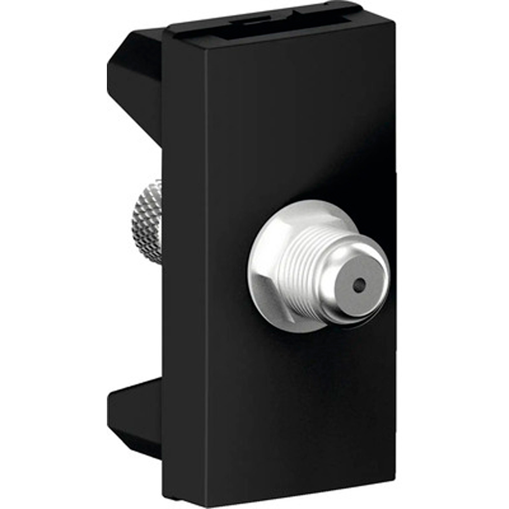 Priza TV HIMEL, interior, IP20, 1 modul, negru