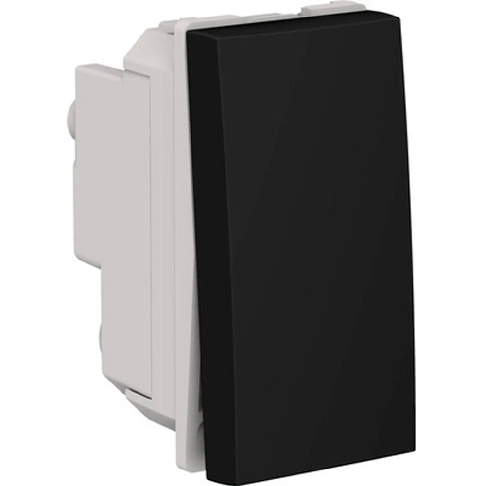 Intrerupator cu revenire HIMEL, incastrat, 10A, 1 modul, negru