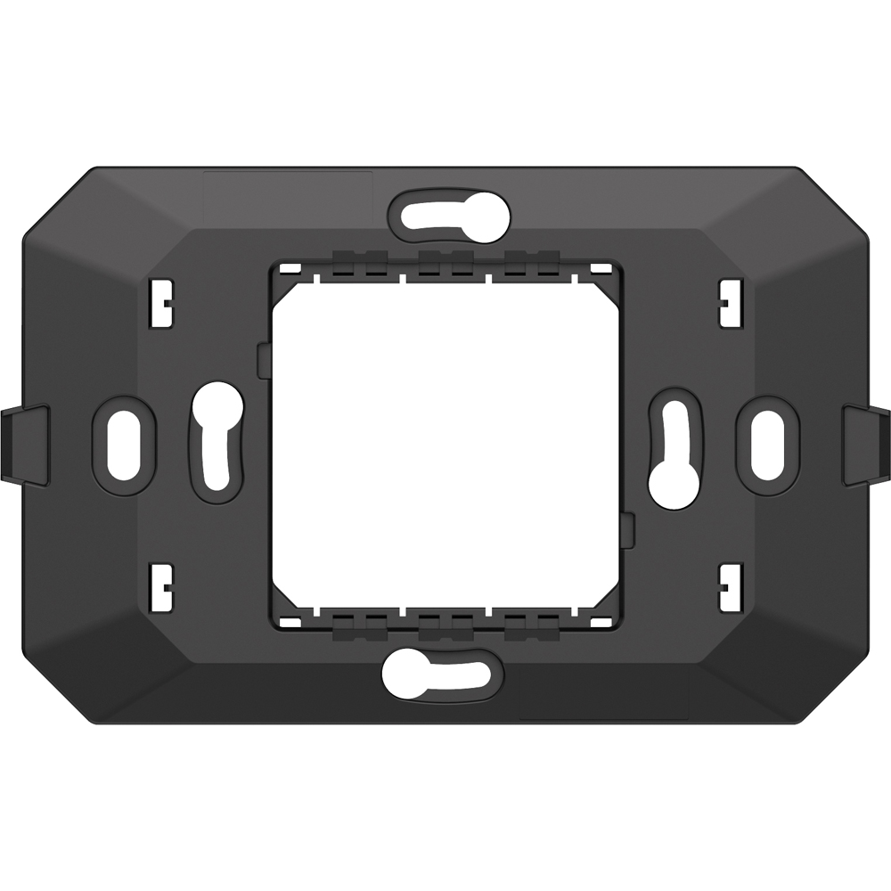 Suport fixare HIMEL Flexo, 2 module, 118 x 10 x 72.5mm, negru