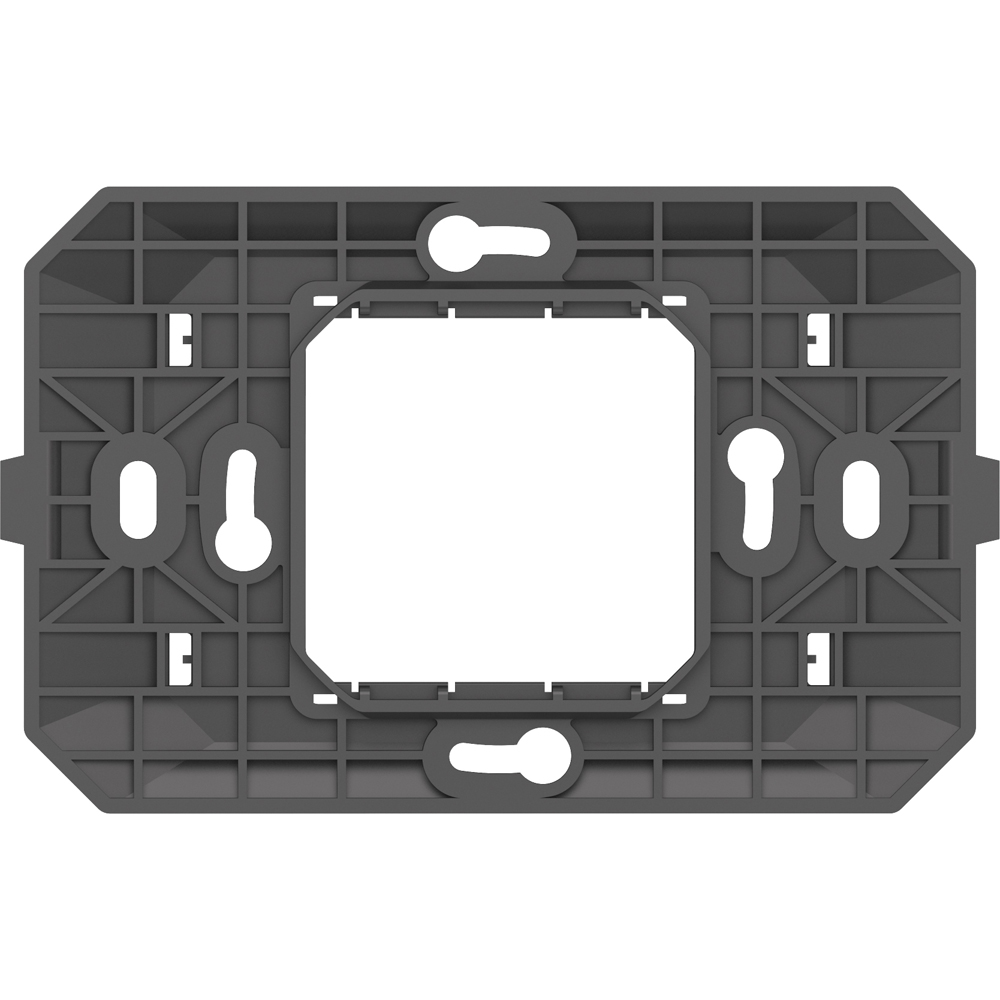 Suport fixare HIMEL Flexo, 2 module, 118 x 10 x 72.5mm, negru