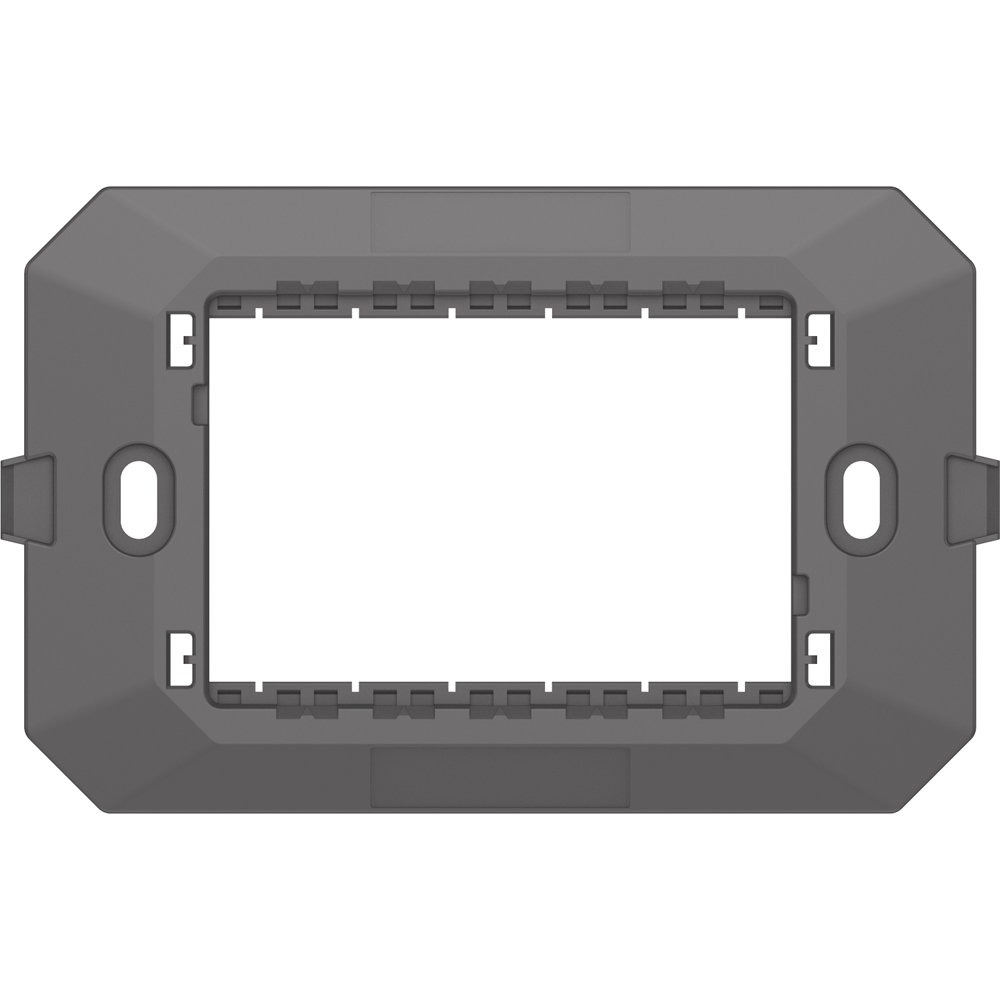 Suport fixare HIMEL Flexo, 3 module, 118 x 10 x 72.5mm, negru