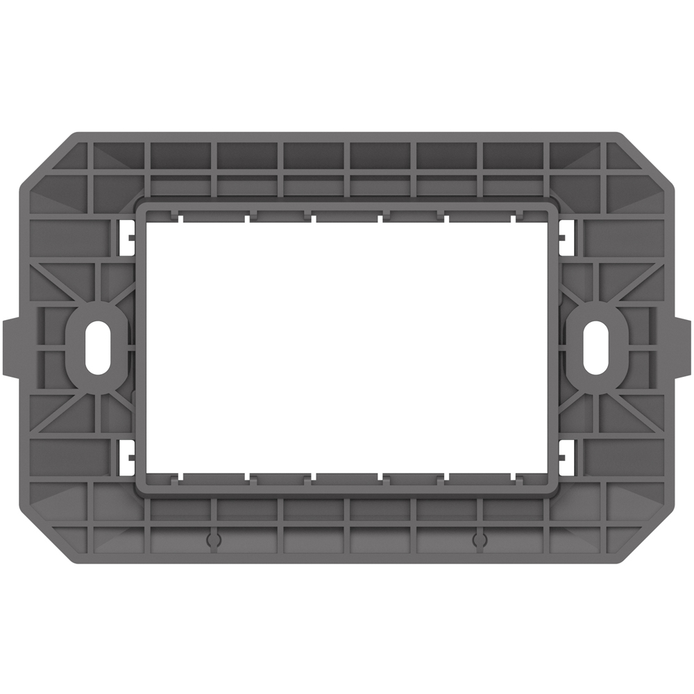 Suport fixare HIMEL Flexo, 3 module, 118 x 10 x 72.5mm, negru