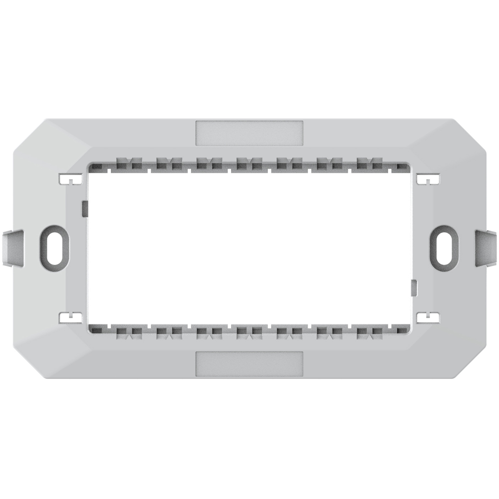 Suport fixare HIMEL Flexo, 4 module, 137 x 10 x 72.5mm, alb