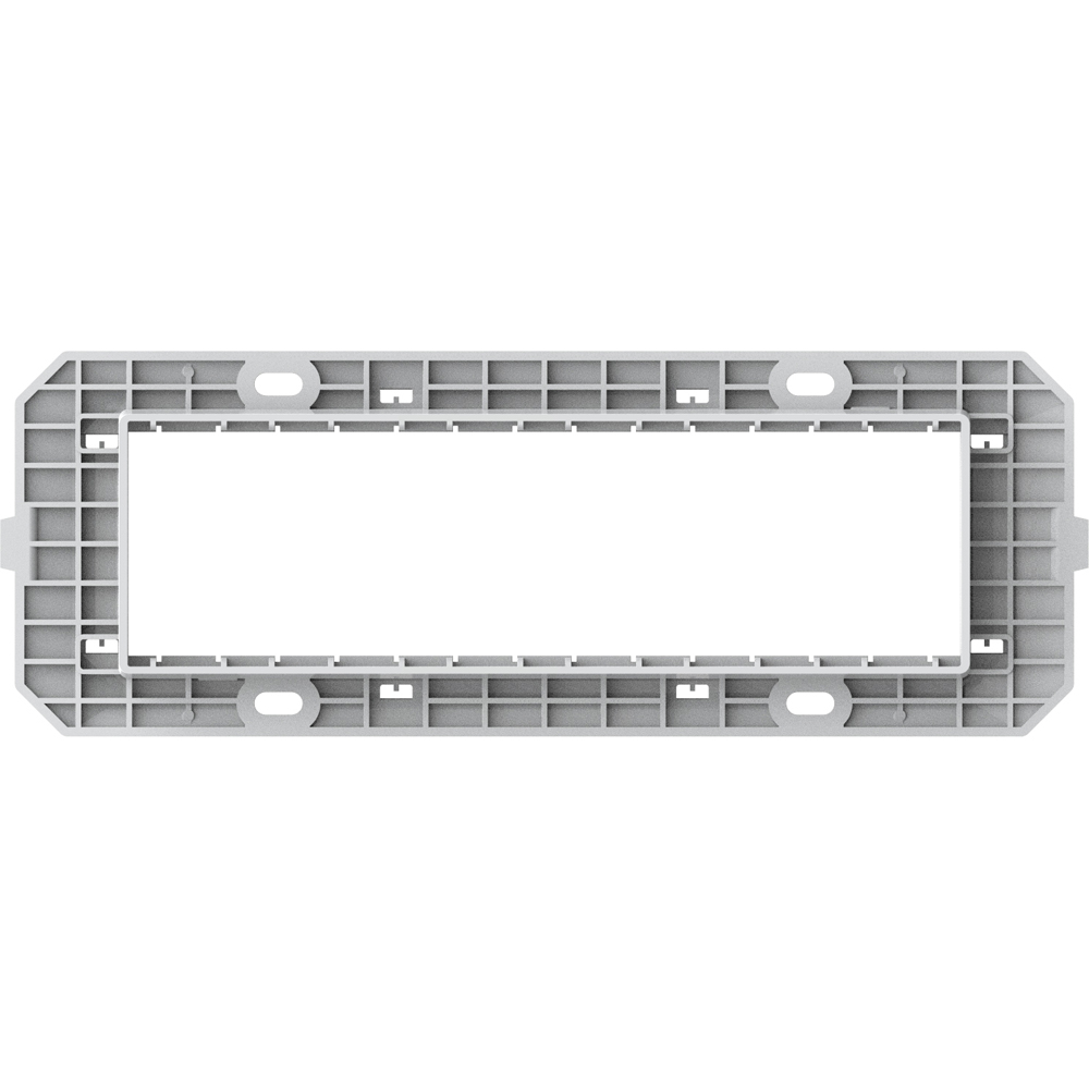 Suport fixare HIMEL Flexo, 7 module, 204.7 x 10 x 72.5mm, alb