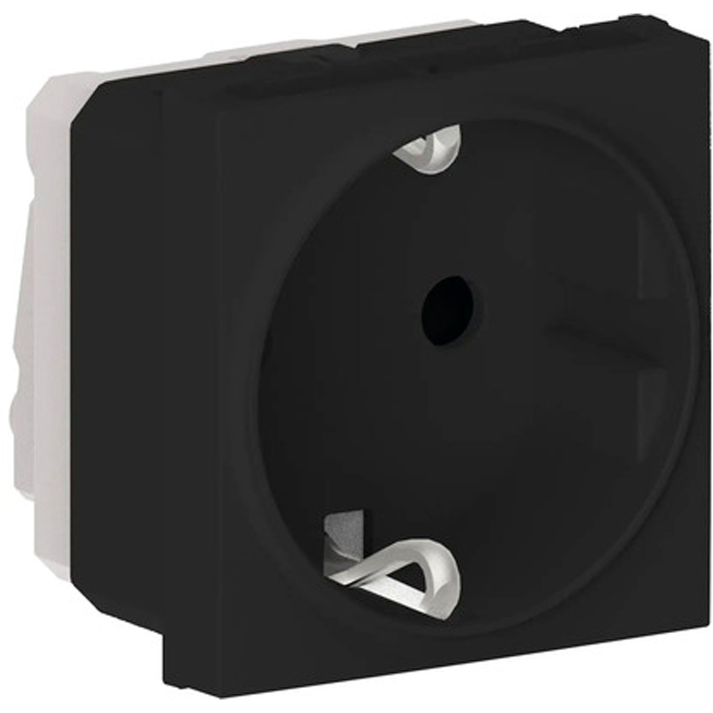 Priza HIMEL, interior, IP20, 16A, 1 modul, negru